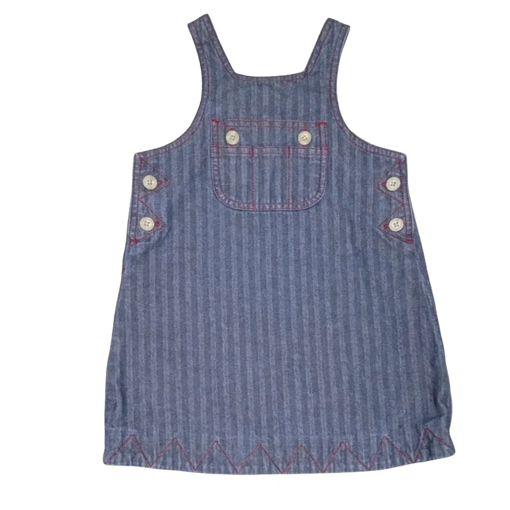 Vintage Gap Denim Jumper Pinnie Dress